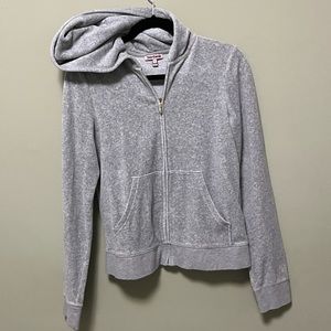 Grey Juicy Couture velour sweater